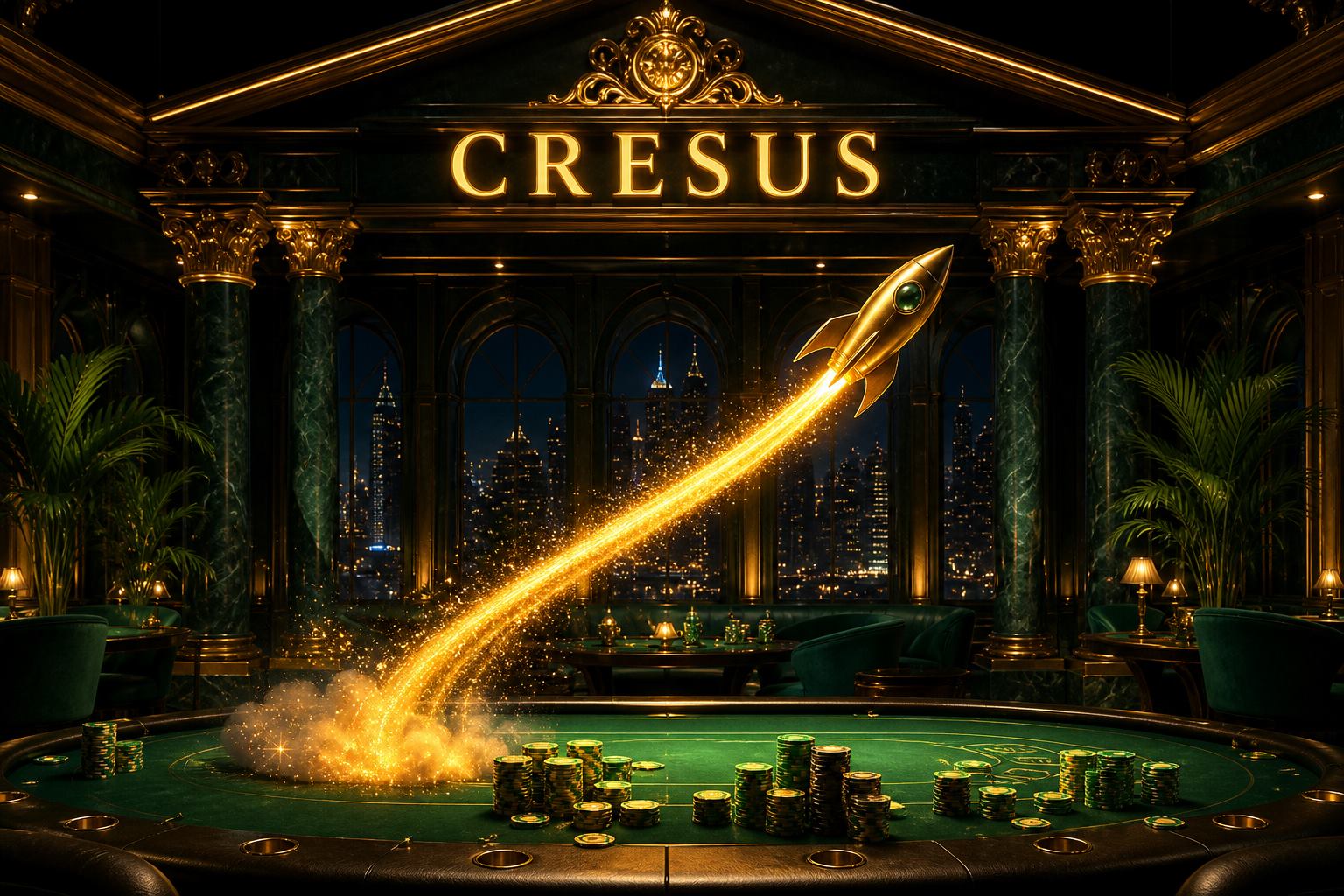 Cresus Casino crash lounge