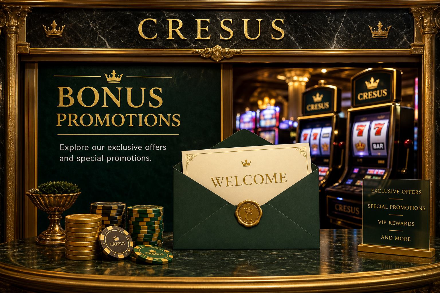 Cresus Casino promotions desk