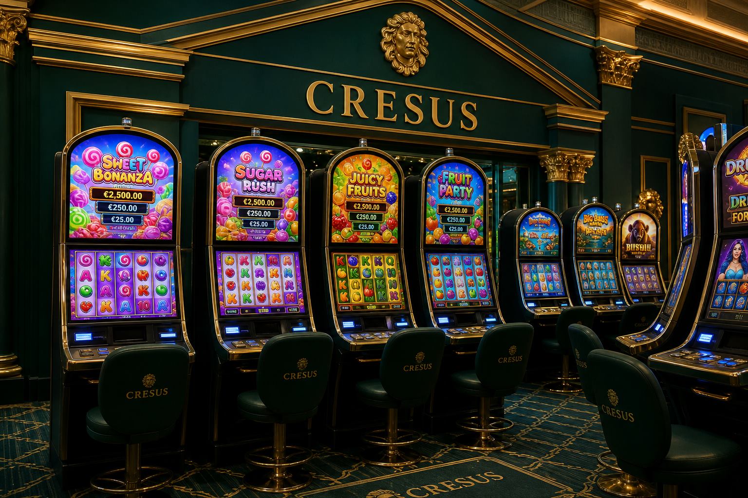 Cresus Casino slot floor