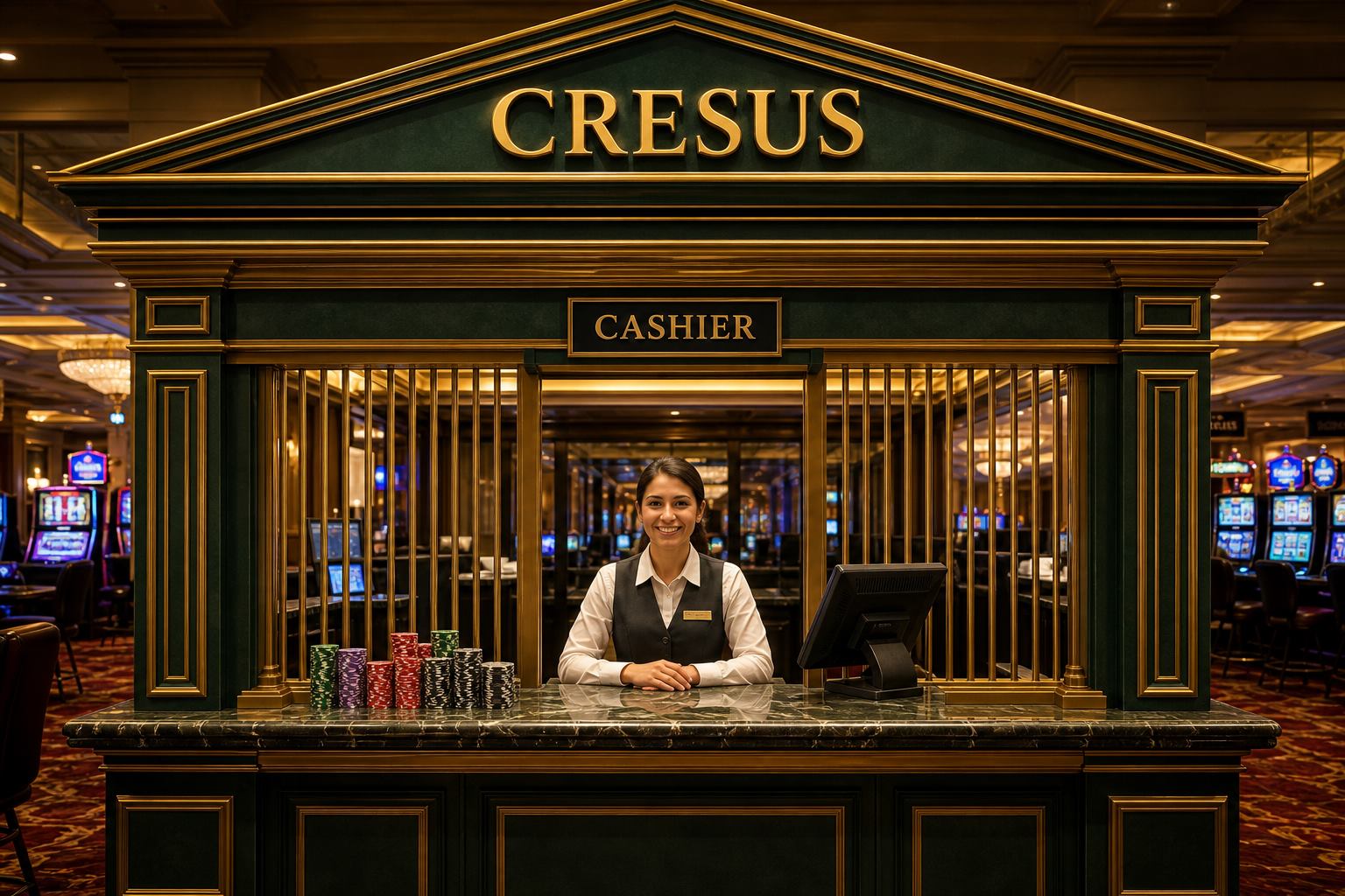 Cresus Casino cashier cage